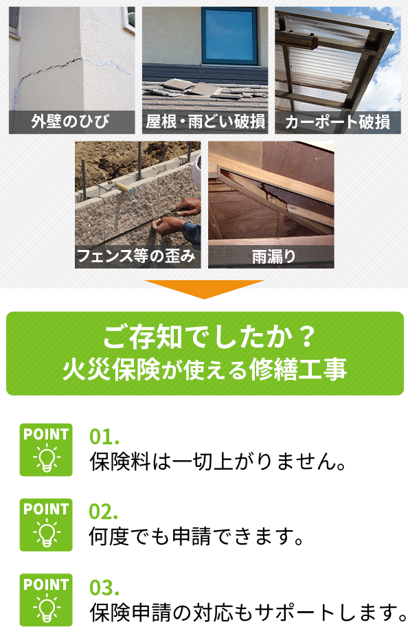 火災保険を使った修繕工事の方法とは スマイルライフ四日市スマイルライフ四日市